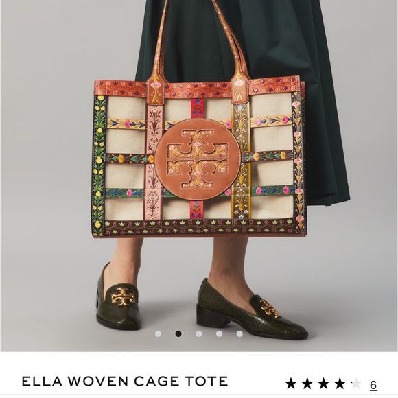 Tory Burch Handbags - Tory Burch Ella Woven Cage Tote